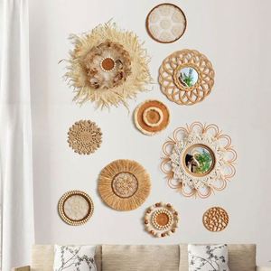 Cesteria Per La <span class=keywords><strong>Casa</strong></span> Da Parete Con Piatti Gialla Caméra Estiva in Legno Bambini Nordiche Africane Frutta - Product Image 1