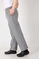 Mélange de coton et de polyester Pantalon de chef unisexe uniforme à carreaux confortables et amples Pantalon de chef Pantalon de chef