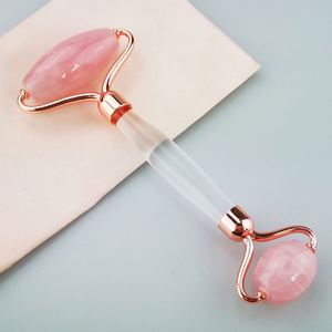 Venda quente de Quartzo Rosa Jade Rolo E <span class=keywords><strong>Guasha</strong></span> Com Máscara de <span class=keywords><strong>Silicone</strong></span> Ferramentas Jogo de Escova - Product Image 4