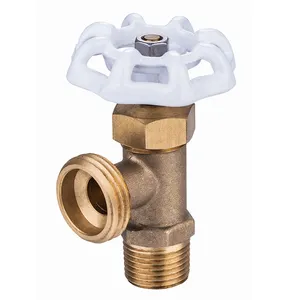 Boiler Drain Valve Lead Free Brass Water Brass Ball Manual Valve General Manual Pneumatic Valve 4 Way Size 1" Manual Power 75mm