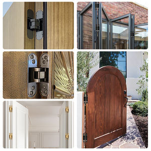 Engsel Pintu Kayu Tersembunyi Hidrolik Aluminium Alloy 188x30mm 180 Derajat, Dapat Disesuaikan 2D, Penutup Otomatis, 70KG - Product Image 4