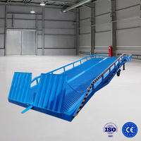 Rampe de chargement mobile hydraulique portable de 8, 10 et 12 tonnes pour conteneurs et chariots élévateurs, idéale pour les camions