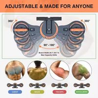 ZJFIT Planche d'entraînement pour pompes, équipement portable pour l'entraînement des muscles pectoraux et abdominal, roue abdominale pour sit-ups