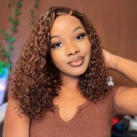 Nouvelle Arrivée Expédition Rapide Perruque Sans Colle en Cheveux Humains Vierges Remy de Luxe, Densité 180%, Couleur à Trois Tons, Dentelle Transparente Frontale