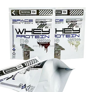 Sacs Mylar personnalisés à fermeture éclair pour poudre protéinée, impression numérique, faible MOQ, refermables, type stand-up - Product Image 6