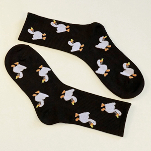 Funny Flashy Cartoon Rubber <span class=keywords><strong>Ducky</strong></span> Chaussettes pour hommes - Product Image 2