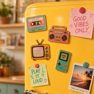 Imán <span class=keywords><strong>de</strong></span> nevera retro Y2K <span class=keywords><strong>de</strong></span> esmalte duro con diseños <span class=keywords><strong>de</strong></span> casete, boombox, TV, Game Boy <span class=keywords><strong>y</strong></span> disco <span class=keywords><strong>de</strong></span> vinilo, estilo nostalgia <span class=keywords><strong>de</strong></span> <span class=keywords><strong>los</strong></span> años <span class=keywords><strong>80</strong></span> <span class=keywords><strong>y</strong></span> <span class=keywords><strong>90</strong></span> - Product Image 1