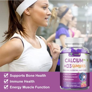 Gummies véganes biologiques de calcium et vitamine D3 à marque privée pour la force osseuse, compléments nutritionnels, durée de conservation de 2 ans, 1 à 2 gummies par portion - Product Image 5