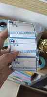 Étiquette auto-adhésive en papier thermique brillant, autocollant, pour impression, résistant à l'eau, 1 pièce