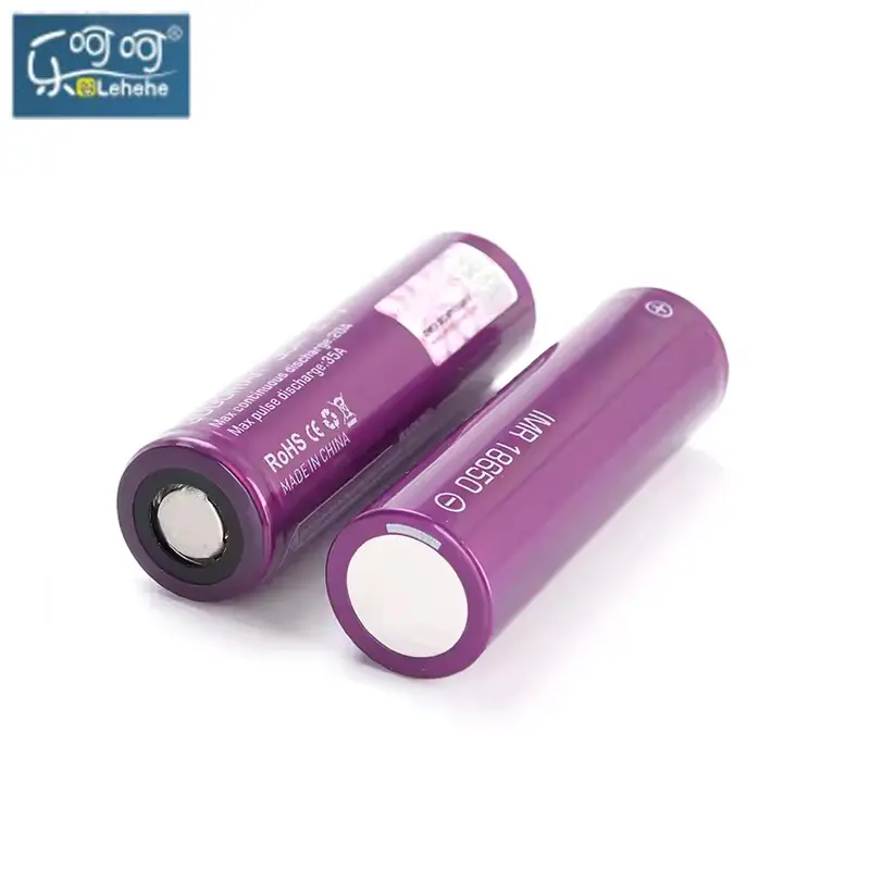 LEHEHE Select_efest 18650 Purple Lithium-ion Battery, 3500mah 3.7V, Single Cells ou 48V Pack Options 3.7V Efest Gua 3000mah 0.5C