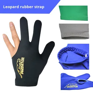 Gants de billard en coton/spandex, confortables, élastiques, trois doigts, sans doigts, pour salle de billard, table de <span class=keywords><strong>tennis</strong></span>, <span class=keywords><strong>homme</strong></span>, gauche - Product Image 2