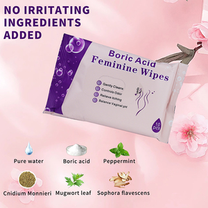 Salviette organiche Private per cure equilibrate PH intimo igiene acido borico salviette femminili per donne adulte - Product Image 4