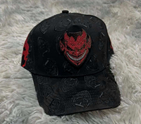Casquette de baseball en coton à 5 panneaux Barbas, brodée et imprimée, en daim, avec boucle réglable, unisexe, décontractée, pour l'extérieur