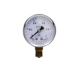 Нержавеющая сталь, черный 2-дюймовый указатель, манометр, измеритель давления в трубе, 1 мПа, 1/2 винтовые котельные манометры - Product Image 6