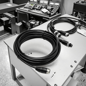 M12 Cáp âm thanh hàng không gắn trên xe 4 lõi đồng nguyên chất đảo ngược Camera giám sát cáp mở rộng PVC - Product Image 6