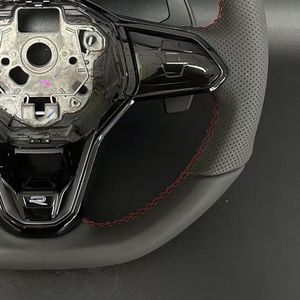 Volant pour utilisation pour Volkswagen <span class=keywords><strong>Golf</strong></span> 8 GTI Polo Modification du volant et volant en fibre de carbone alcantara - Product Image 3