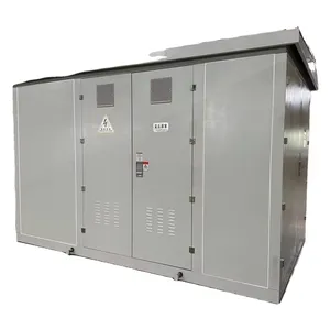 실외 변전소 11kv 33kv 전력 분배 750kva 800kva 1000kva 13.8/0.4kv 변압기 조립식 소형 변전소