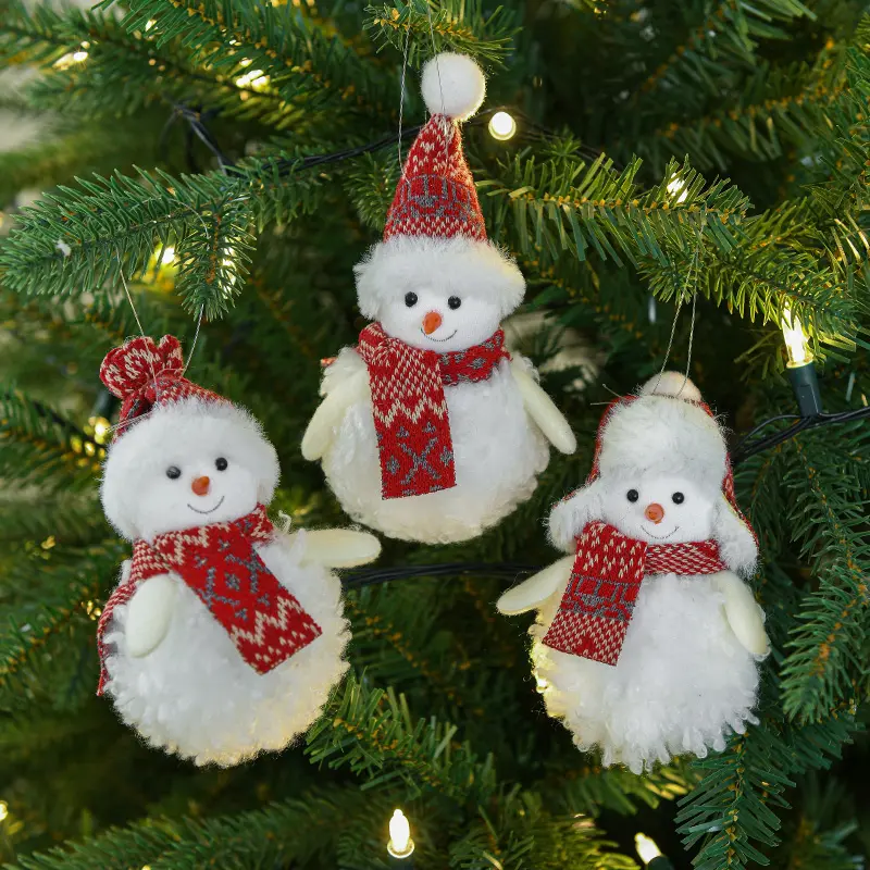 Decorazioni natalizie albero di natale appeso bambola di alce pupazzo di neve babbo natale per la casa alce ornamenti di natale decorazioni per l'albero di natale regali natali