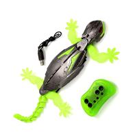 Jouet Gecko RC 2.4G en plastique, robot Gecko grimpant sur les murs avec des yeux LED, jouet animal rampant sur les murs d'intérieur