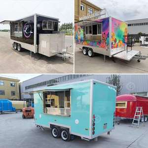 Food Truck de Restauration Mobile pour Tacos, Barbecue, Charbon de Bois, 5-20 Mètres, Personnalisable, en Fibre de Verre, pour Bonbons et Chips - Product Image 2