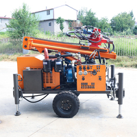 Petite machine de forage de puits d'eau sur chenilles SM200, diesel, 200 m, certifiée CE