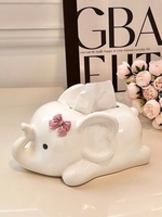 Porte-boîte à mouchoirs chat, boîte et distributeur de papier de soie animal en céramique/résine 3D faits à la main, couvercle de boîte à mouchoirs personnalisés