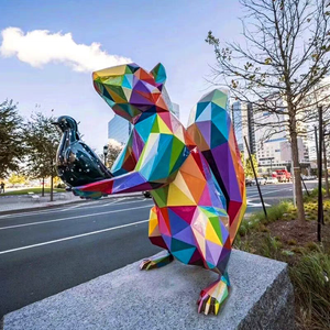 Venta al por mayor de lujo al aire libre metal modernista abstracción escultura de árbol de acero inoxidable para <span class=keywords><strong>la</strong></span> ciudad - Product Image 3