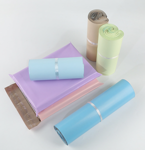 Estilo a medida con logotipo personalizado Ropa de tela PE Capacidad de carga de peso superior Robusto Bolsas de envío negras inastillables - Product Image 1