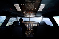 Simulateur de Vol Airbus A320, Cockpit de Pilotage, Dispositif d'Entraînement au Vol