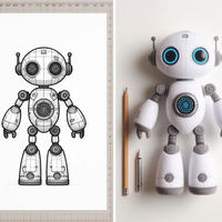 ODM OEM Custom AI Design Plüsch Roboter niedlich Gefüllte Anime Puppe als Geschenk