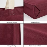Sacs réutilisables en non-tissé zéro déchet avec poignées, sacs de courses écologiques et durables, sacs fourre-tout personnalisés avec logo, vente en gros, approvisionnement en vrac