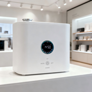 เครื่องพ่นไอน้ำเย็นแบบติดผนัง น้ำหนักเบา ระดับเชิงพาณิชย์ ระบบพ่นละอองคู่ ความจุ 600 มล. สำหรับการตลาดด้วยกลิ่นหอม - Product Image 1