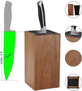 Porte-couteaux multifonctionnel écologique en bois d'acacia moderne avec poils pour accessoires <span class=keywords><strong>de</strong></span> cuisine à domicile - Product Image 1