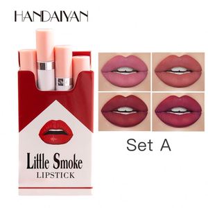 Juego <span class=keywords><strong>de</strong></span> Lápiz Labial <span class=keywords><strong>de</strong></span> Cigarrillo Handaiyan 2024, 4 Colores Mate, Larga Duración, Resistente al Agua, Tubo <span class=keywords><strong>de</strong></span> Lápiz Labial con Caja <span class=keywords><strong>de</strong></span> Cigarrillos, <span class=keywords><strong>Labios</strong></span> Rojos Desnudos - Product Image 4
