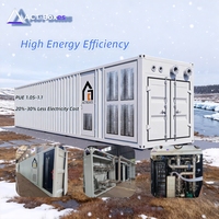   Conteneur de centre de données à refroidissement liquide certifié 40HQ pour 336 unités Antminer S21 S19 XP