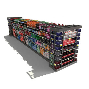 <span class=keywords><strong>Double</strong></span> Side Cửa Hàng Tiện Lợi Hiển Thị Kệ/Rack Gondola Kệ - Product Image 1