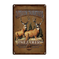Bigfoot Tours Décoration Murale Bar Artisanat Ancienne Impression Rétro Enseigne Vintage Plaque Métallique Logo Plaque de Voiture en Étain Vente Chaude