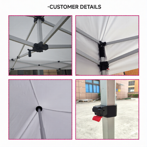 Tente pliante promotionnelle 3x3 imperméable pour événements, impression personnalisée, auvent, présentoir, logo de fête, chapiteau de mariage, gazebo, auvent - Product Image 5