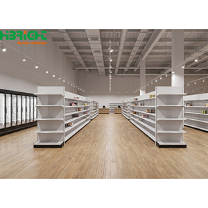 Solution complète de mise en espace de supermarchés Highbright, conception intérieure de magasins d'alimentation tout-en-un avec un ensemble complet d'étagères de présentation pour la vente au détail - Product Image 5