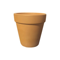 Ventes en gros de pots de fleurs en terre cuite rouge de style campagnard, respirants et auto-absorbants, pour l'intérieur et l'extérieur, petits et miniatures