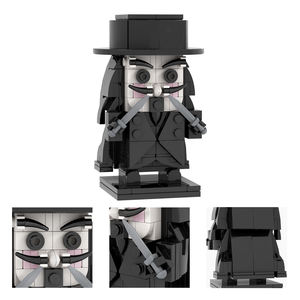 MOC7271 189 pièces <span class=keywords><strong>V</strong></span> pour <span class=keywords><strong>Vendetta</strong></span> Jouets pour enfants Collection DIY Blocs de construction d'anime Ensembles de jouets éducatifs pour enfants - Product Image 5