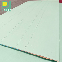 Isolation résistante à l'humidité, plaque de plâtre de 9 mm avec surface en papier pour la décoration des murs et des plafonds intérieurs