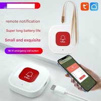 Bouton d'appel sans fil pour soignant WIFI Tuya Smart SOS Bouton d'urgence panique Alarme personnelle pour enfants âgés et handicapés