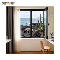 Fenêtre fixe en aluminium résistante aux chocs, norme Floride pour maison