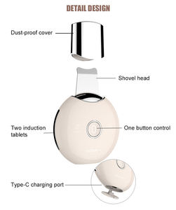4 standen 24k goud ABS ultrasone huidreiniger gezichts-spatel gericht op de ogen mee-eterverwijderaar poriereiniger waterdicht voor - Product Image 2