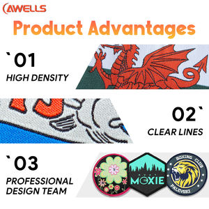 Parches de hierro personalizados para coser, gótico, corazón, muerte, Doom, lodo, Stoner, características en forma de estrella, tela tejida, motivo de flores para bolsa - Product Image 3