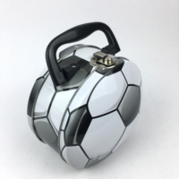 Boîte de rangement ronde portable en fer blanc avec poignée, mini étui métallique pour papeterie, cosmétiques, emballage de bonbons