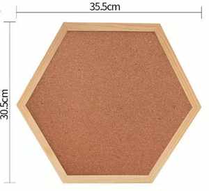 กรอบรูปไม้หกเหลี่ยมกระดานข่าวไม้ก๊อกการปรับแต่งอื่นๆกระดาษสำนักงาน - Product Image 1