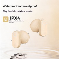 4 buah Earbud Semi-in-ear Dual-ear ANC Tahan Air Daya Tahan Baterai Ultra-lama Kontrol Suara Sempurna untuk Tidur, Bermain Game, Olahraga