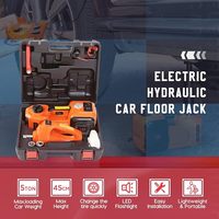 Gatos de coche hidráulicos eléctricos de 5T 12V con llave de impacto e Inflador de neumáticos